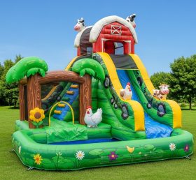 T8-8447 Farm Theme Inflatable Water Slid...