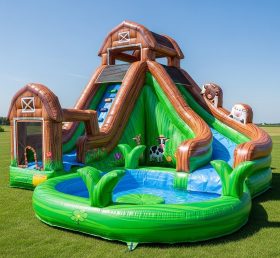 T8-8448 Farm Theme Inflatable Water Slid...
