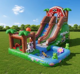 T8-8612 Farm Theme Inflatable Water Slid...
