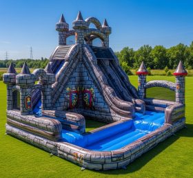 T8-8632 Knight Theme Inflatable Water Sl...
