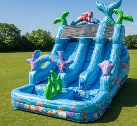 T8-8639 Mermaid Theme Inflatable Water S...