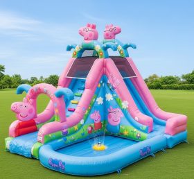 T8-8677 Peppa Pig Theme Inflatable Water...