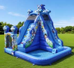 T8-8539 Sonic Theme Inflatable Water Sli...
