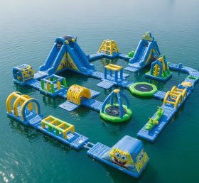 S268 Spongebob Theme Inflatable Water Pa...