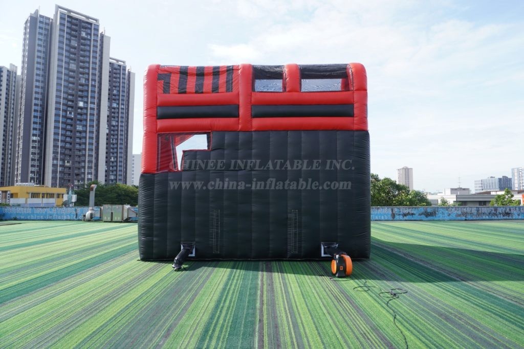 T8-7507 Inflatable NINJA Warped Wall Challenge & Slide