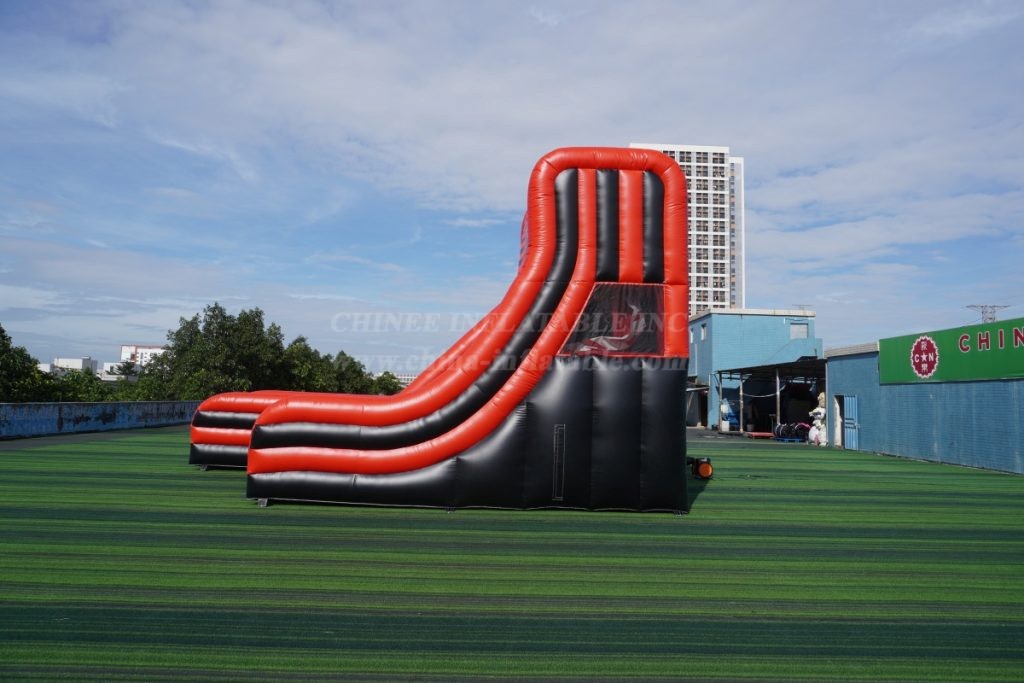 T8-7507 Inflatable NINJA Warped Wall Challenge & Slide