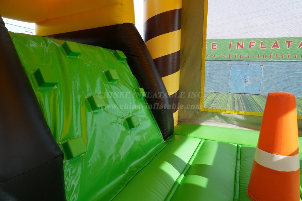 T5-300 Excavator Bounce House Slide Combo