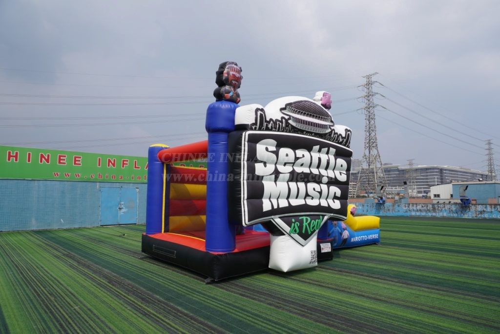 T2-4385B Bounce House & Slide for “Seattle Music”