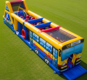 T7-3719 Bus Theme Inflatable Obstacle Co...