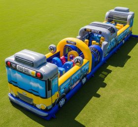 T7-3722 Bus Theme Inflatable Obstacle Co...
