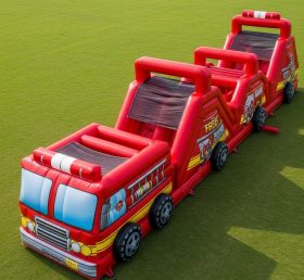T7-3817 Firetruck Theme Inflatable Obsta...