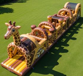 T7-3834 Giraffe Theme Inflatable Obstacl...