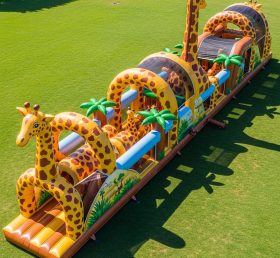 T7-3837 Giraffe Theme Inflatable Obstacl...