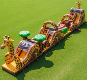 T7-3838 Giraffe Theme Inflatable Obstacl...