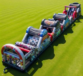 T7-3841 Graffiti Theme Inflatable Obstac...