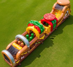 T7-3847 Hamburger Theme Inflatable Obsta...