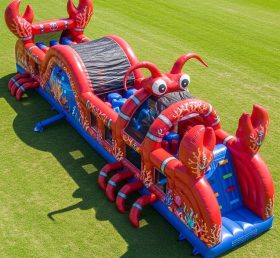 T7-3892 Lobster Theme Inflatable Obstacl...