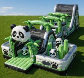 T7-3939 Panda Theme Inflatable Obstacle ...