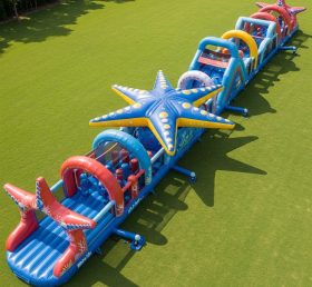 T7-4015 Starfish Theme Inflatable Obstac...