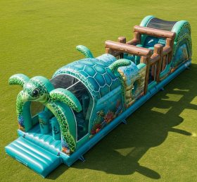 T7-4043 Turtle Theme Inflatable Obstacle...