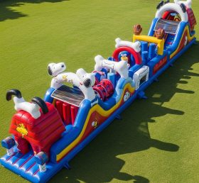T7-4358 Snoopy Theme Inflatable Obstacle...