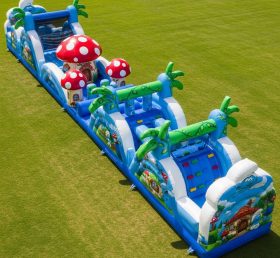 T7-4420 The Smurfs Theme Inflatable Obst...