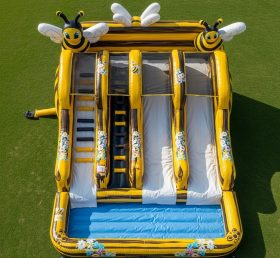 T8-5458 Bee Theme Inflatable Water Slide