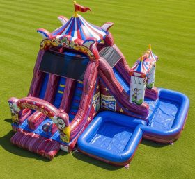 T8-5498 Circus Theme Inflatable Water Sl...