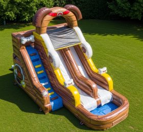 T8-5536 Dog Theme Inflatable Water Slide
