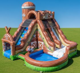 T8-5583 Farm Theme Inflatable Water Slid...