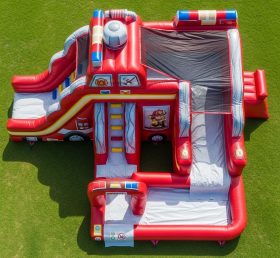 T8-5588 Firetruck Theme Inflatable Water...