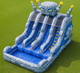 T8-5783 Robot Theme Inflatable Water Sli...