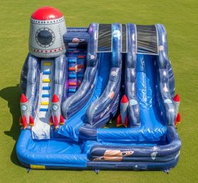 T8-5818 Space Theme Inflatable Water Sli...