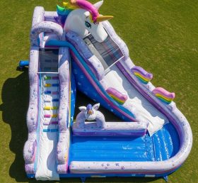 T8-5860 Unicorn Theme Inflatable Water S...