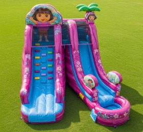 T8-7216 Dora Theme Inflatable Water Slid...