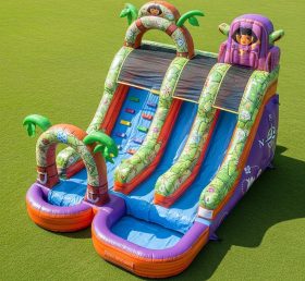 T8-7217 Dora Theme Inflatable Water Slid...