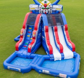 T8-7259 Gundam Theme Inflatable Water Sl...