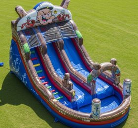 T8-7413 Popeye Theme Inflatable Water Sl...