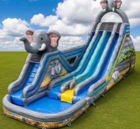 T8-7665 Elephant Theme Giant Slide