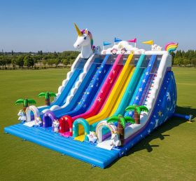 T8-9154 Unicorn Inflatable Slide