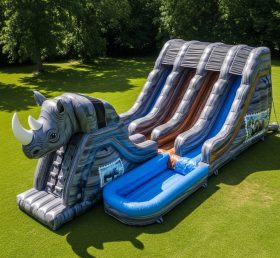T8-9231 Rhino Theme Inflatable Water Sli...