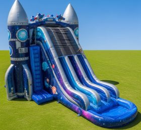T8-9254 Space Rocket Inflatable Water Sl...