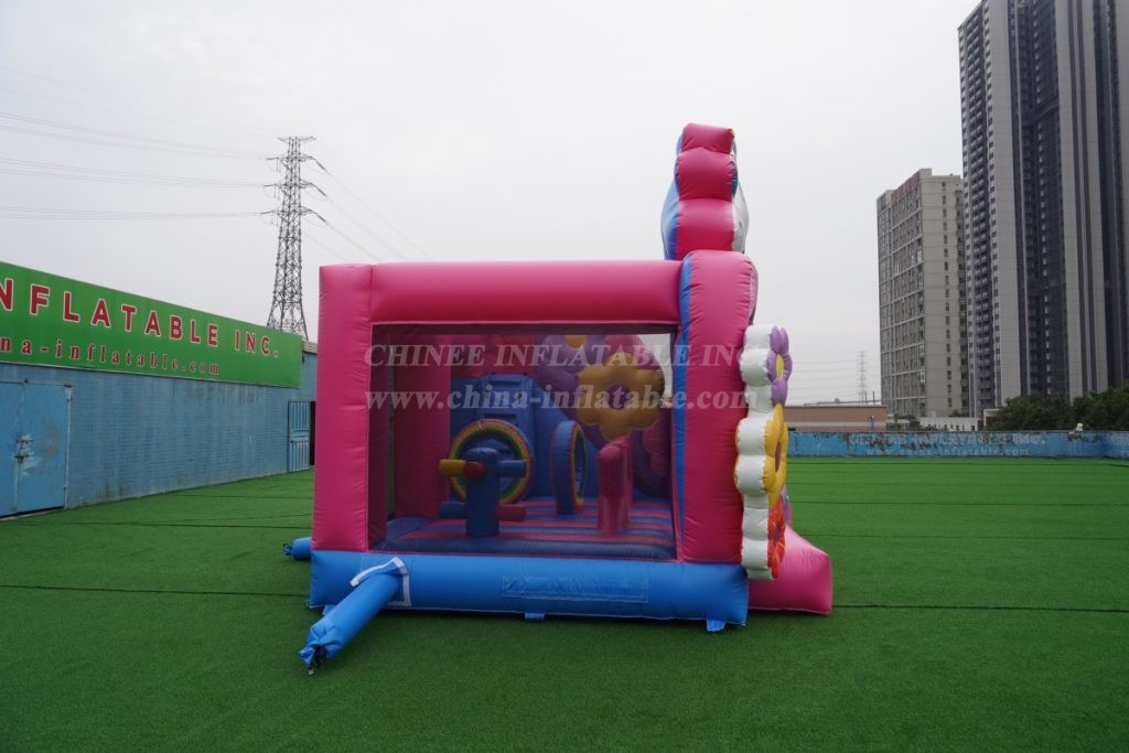 T2-4777B Unicorn Bouncy Castle with Slide