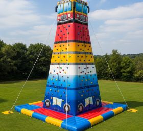 T11-4515 Bus Theme Inflatable Climbing W...