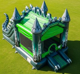 T5-2057 Godzilla Theme Inflatable Castle...