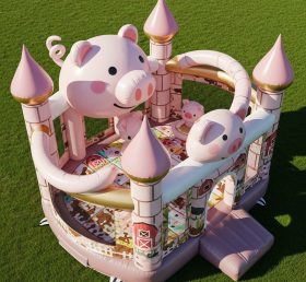T5-2713 Pig Theme Inflatable Castles