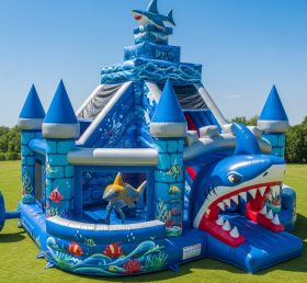 T5-2734 Shark Theme Inflatable Castles