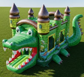 T5-2877 Crocodile Theme Inflatable Castl...