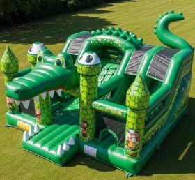 T5-2878 Crocodile Theme Inflatable Castl...