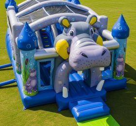 T5-2966 Hippo Theme Inflatable Castles